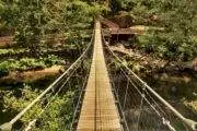 ponte sobre o rio paiva nos Passadiços do Paiva